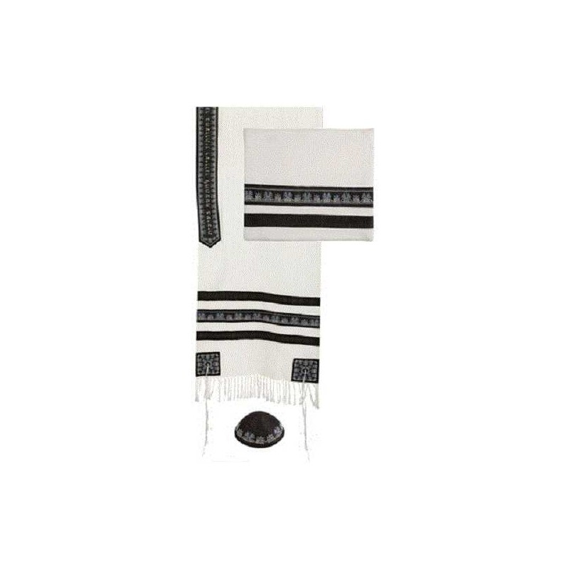 Date Palms Embroidered Tallit Set By Yair Emanuel | Tallit/Tallis | Ju