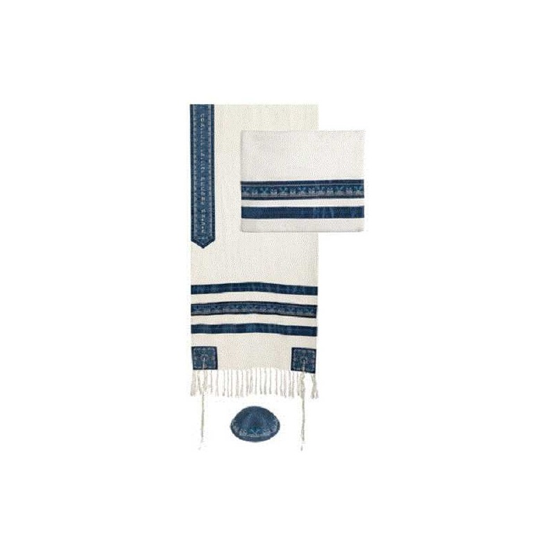 Date Palms Embroidered Tallit Set By Yair Emanuel | Tallit/Tallis | Ju