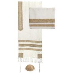 Date Palms Embroidered Tallit Set By Yair Emanuel | Tallit/Tallis | Ju