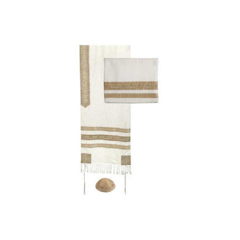 Date Palms Embroidered Tallit Set By Yair Emanuel | Tallit/Tallis | Ju
