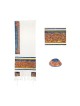 Multi-Color Silk Jerusalem Tallit Set By Yair Eman | Tallit/Tallis | J