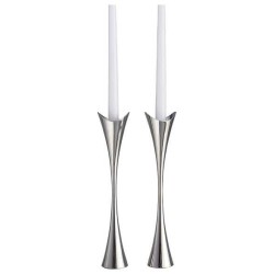 Nambe Curve Candlesticks | Candle Holders | Judaica