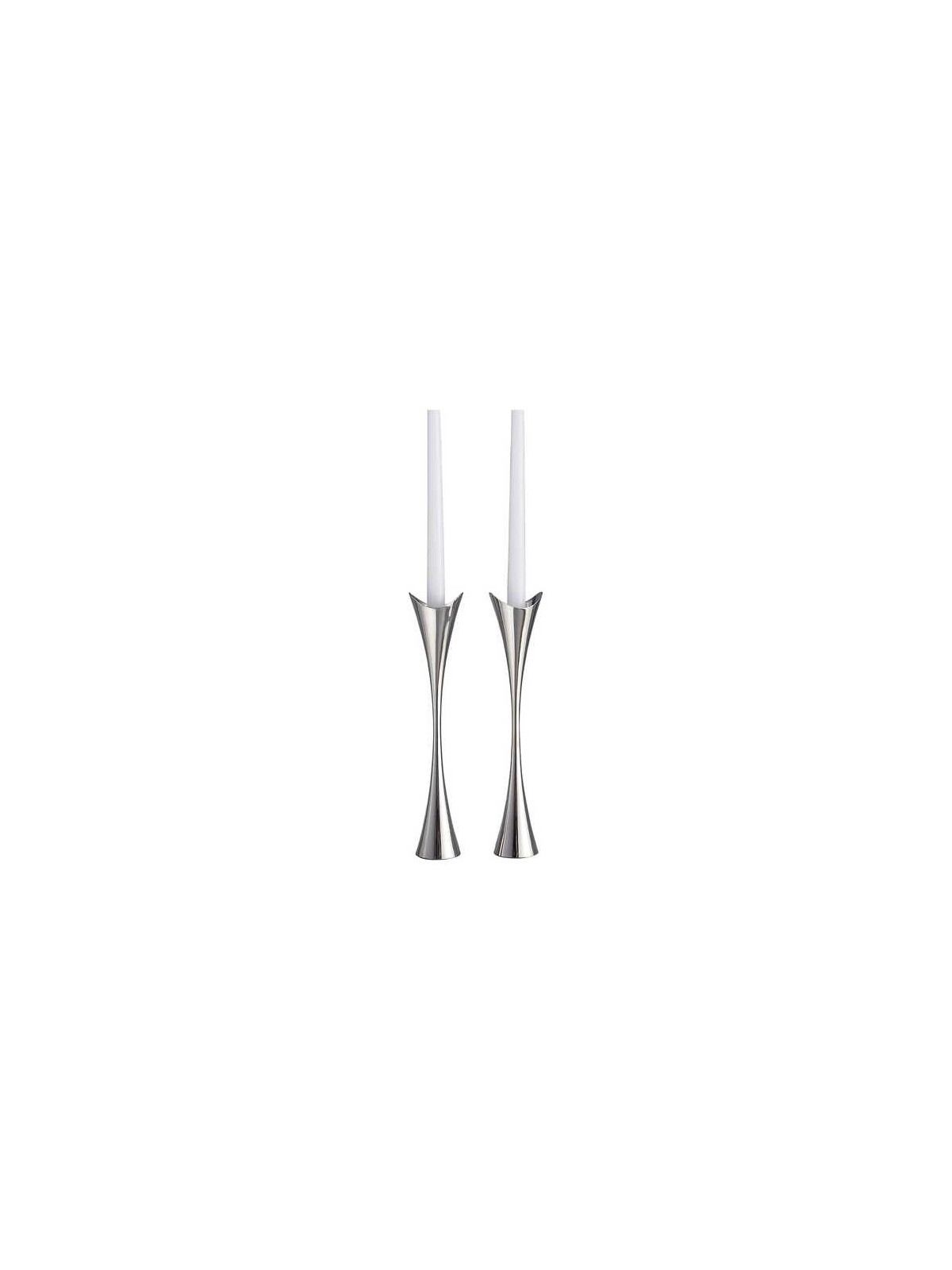 Nambe Curve Candlesticks | Candle Holders | Judaica