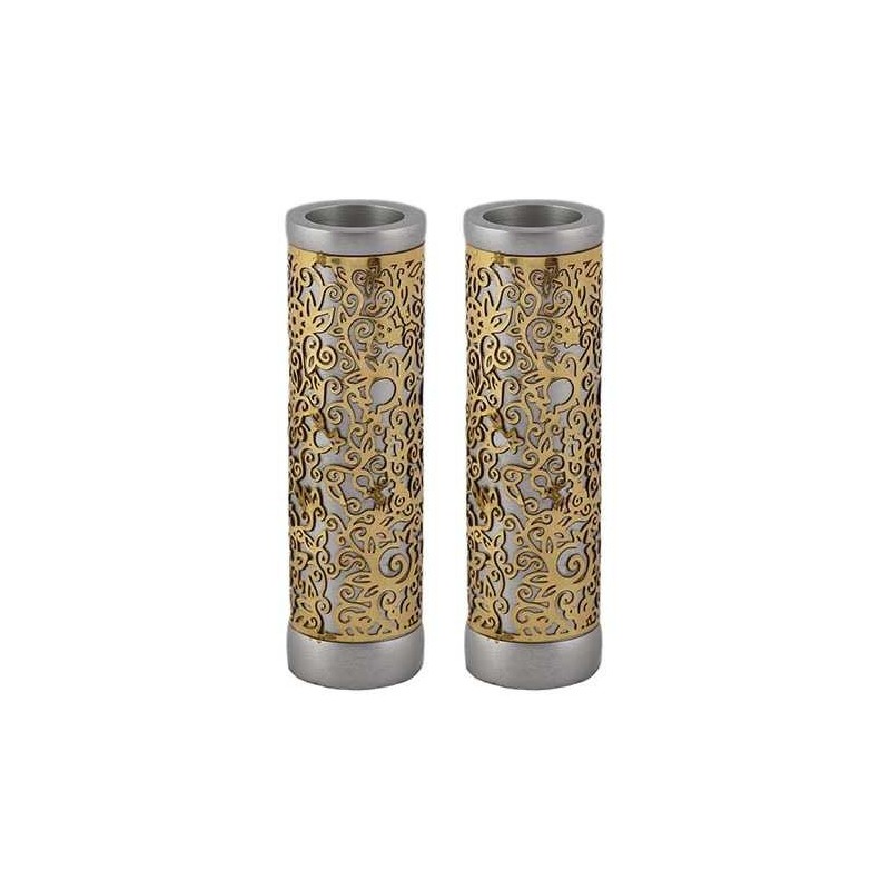 Round Lasercut Pomegranate Candlesticks By Yair Em | Candle Holders |