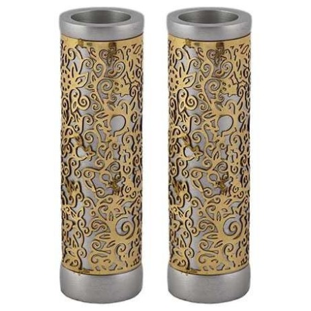 Round Lasercut Pomegranate Candlesticks By Yair Em | Candle Holders |