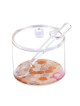 Lucite Honey Dish with Painted Base | Rosh Hashanah | Judaica