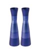 Anodized Ringed Candlesticks | Candle Holders | Judaica