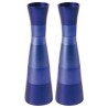 Anodized Ringed Candlesticks | Candle Holders | Judaica