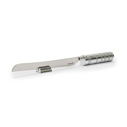 Silver Rings Challah Knife with Salt Shaker by Yai | Challah Knives |