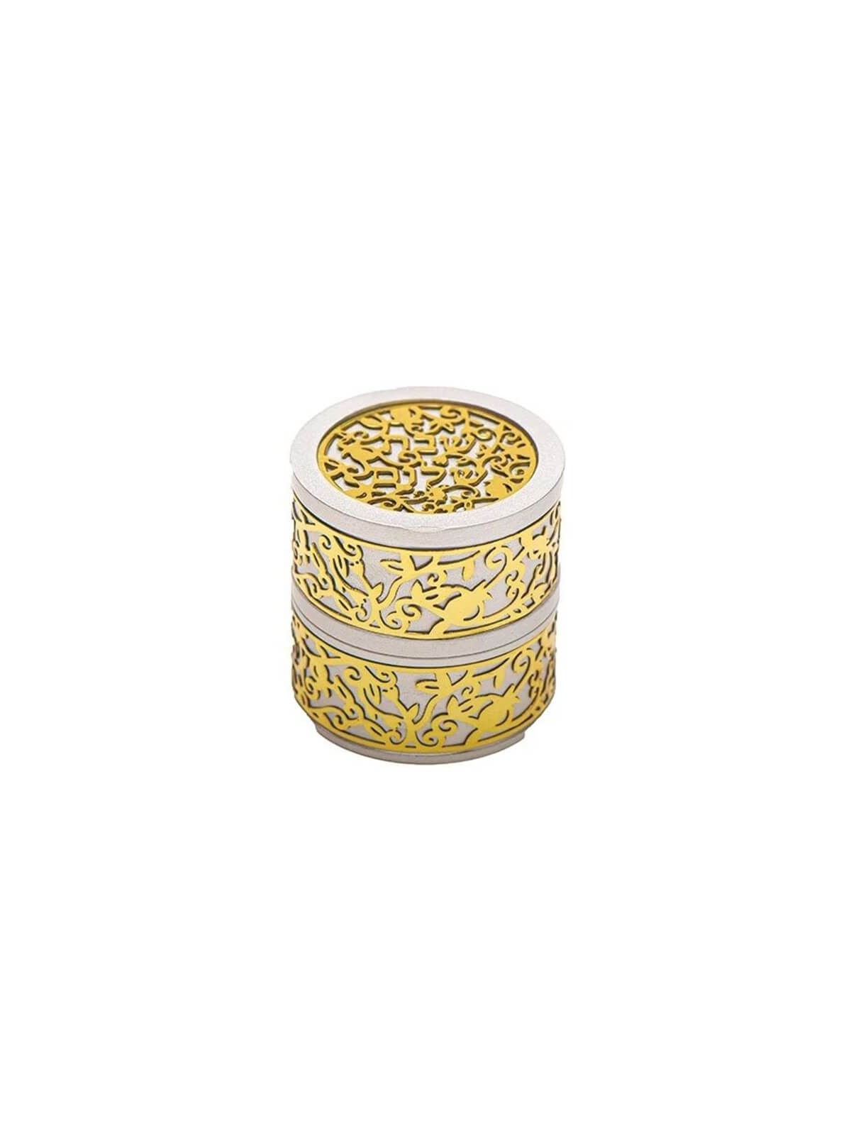 Lasercut Pomegranate Design Aluminum Travel Tealig | Candle Holders |
