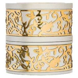 Lasercut Pomegranate Design Aluminum Travel Tealig | Candle Holders |