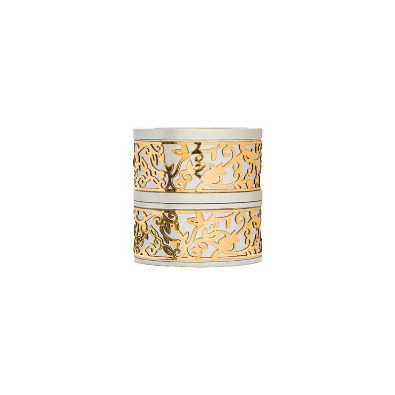 Lasercut Pomegranate Design Aluminum Travel Tealig | Candle Holders |