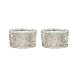 Lasercut Jerusalem Design Aluminum Travel Tealight | Candle Holders |