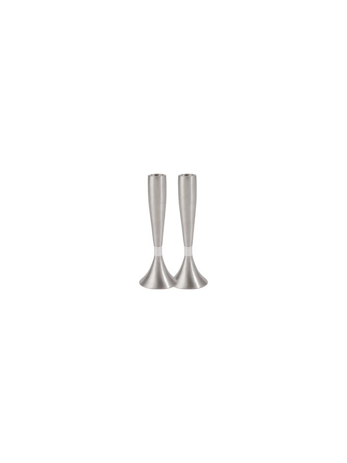 Silver Anodized Aluminum Candlesticks By Yair Eman | Candle Holders |
