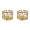 Lasercut Jerusalem Design Aluminum Travel Tealight | Candle Holders |