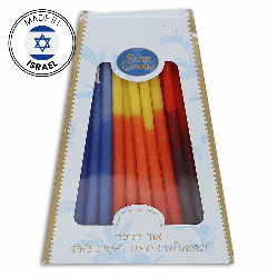 Multicolor Deluxe Handcrafted Hanukkah Candles | Artists and Designers