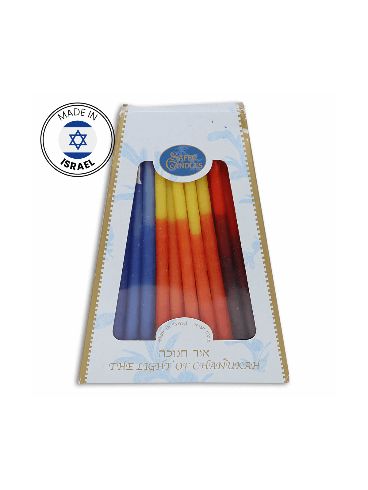 Multicolor Deluxe Handcrafted Hanukkah Candles | Artists and Designers