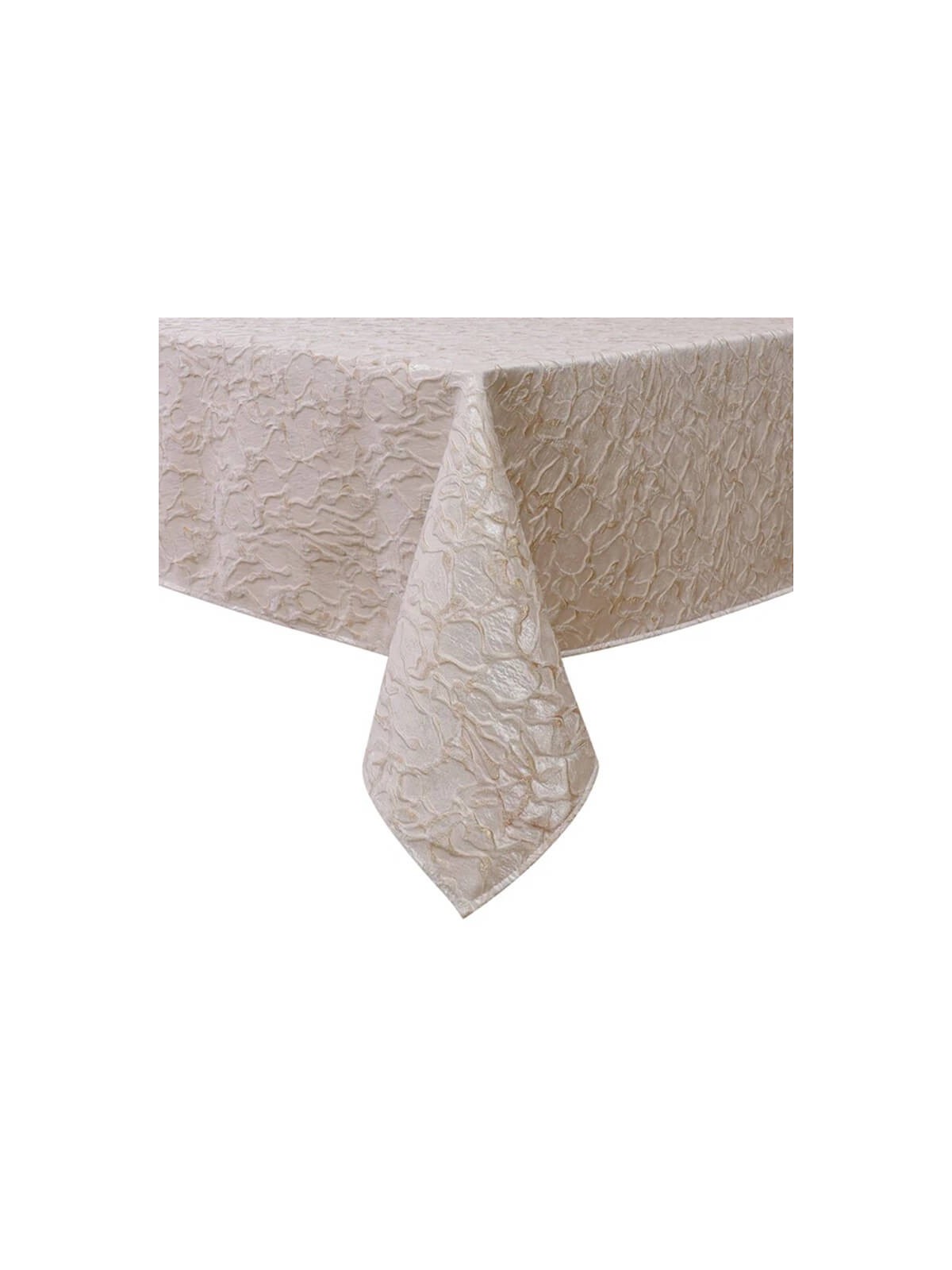 White Gold Jacquard Tablecloth | Home Goods | Judaica