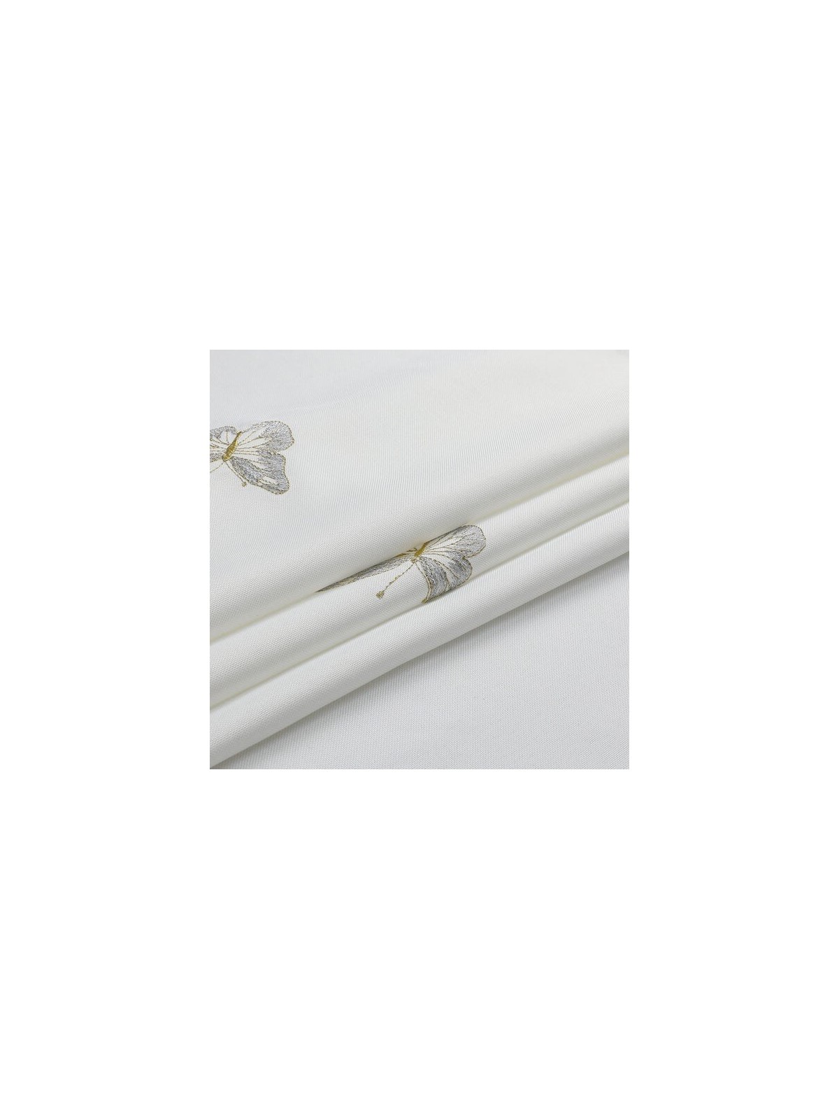 White with Gold/Silver Butterfly Design Tablecloth | Home Goods | Juda