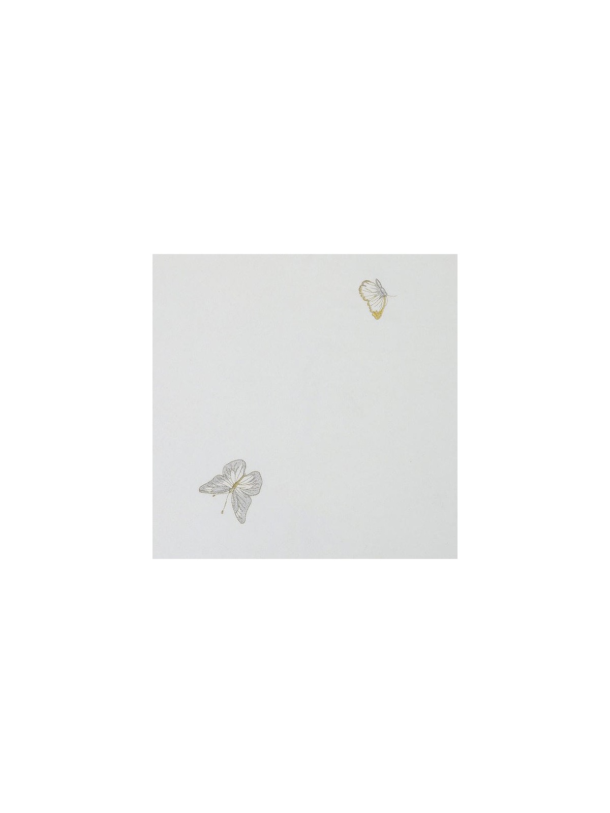White with Gold/Silver Butterfly Design Tablecloth | Home Goods | Juda
