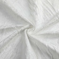 White Leaves Jacquard Tablecloth | Home Goods | Judaica