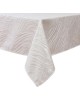 White Leaves Jacquard Tablecloth | Home Goods | Judaica