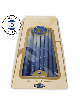 Premium Handcrafted Hanukkah Candles - Blue Marble | Artists and Desig