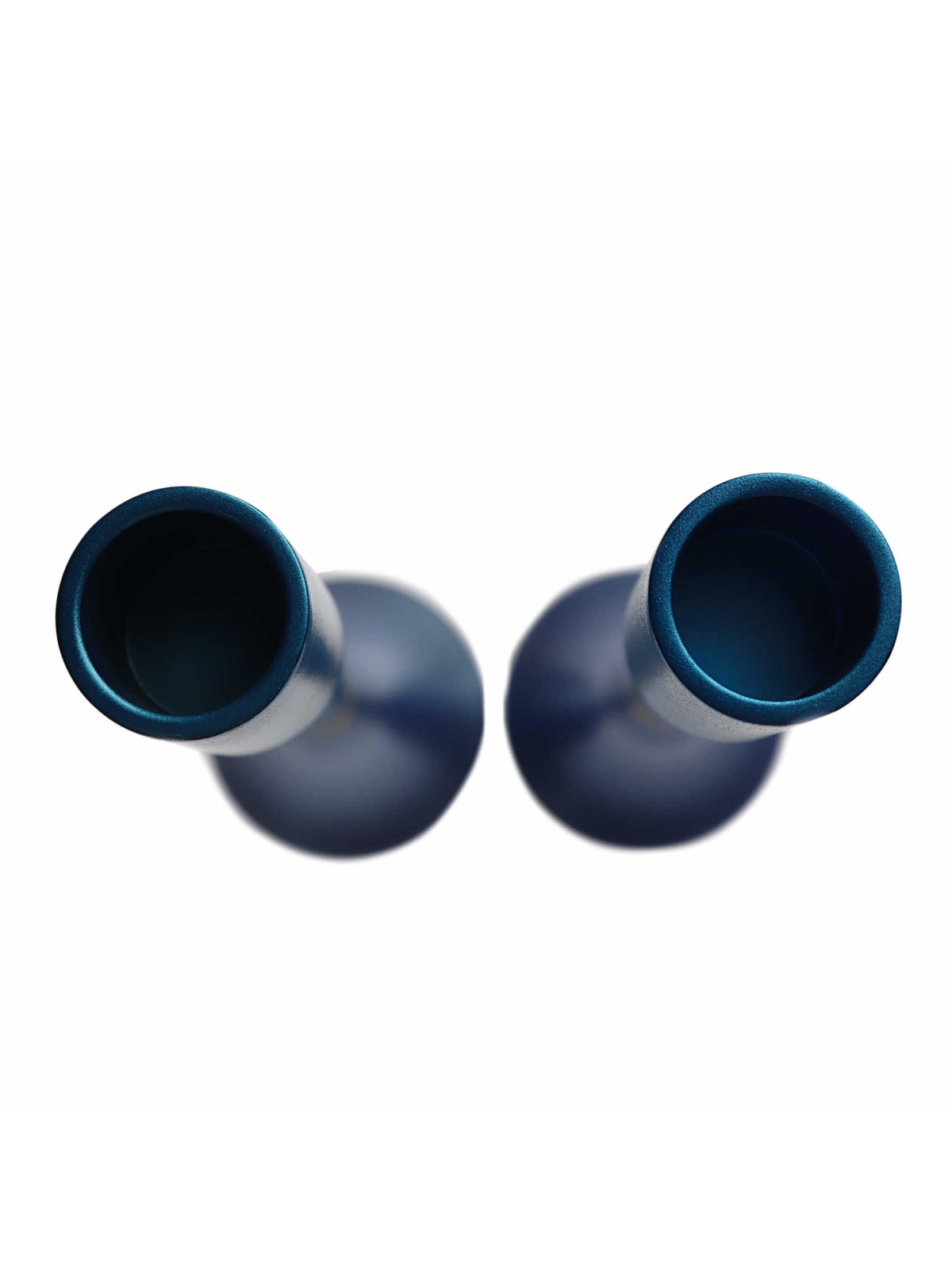 Turquoise Anodized Aluminum Candlesticks By Yair E | Candle Holders |