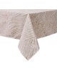 White Gold Leaves Jacquard Tablecloth | Home Goods | Judaica
