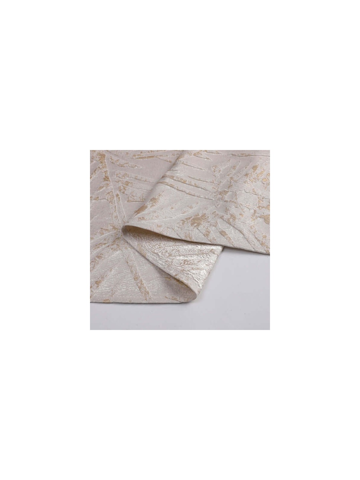 White Gold Leaves Jacquard Tablecloth | Home Goods | Judaica