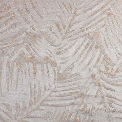 White Gold Leaves Jacquard Tablecloth | Home Goods | Judaica