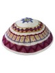 Multicolor Geometrical Embroidered Cotton Kippah B | Kippahs | Judaica
