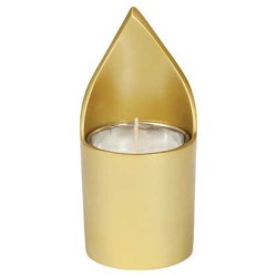 Gold Anodized Yahrtzeit Candle Holder By Yair Eman | Yahrzeit Candles