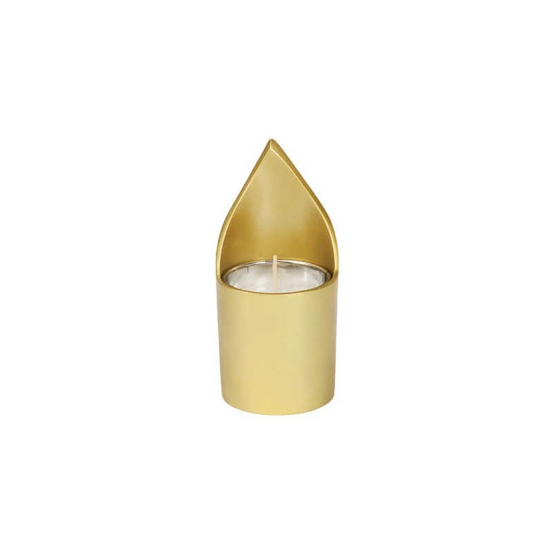 Gold Anodized Yahrtzeit Candle Holder By Yair Eman | Yahrzeit Candles