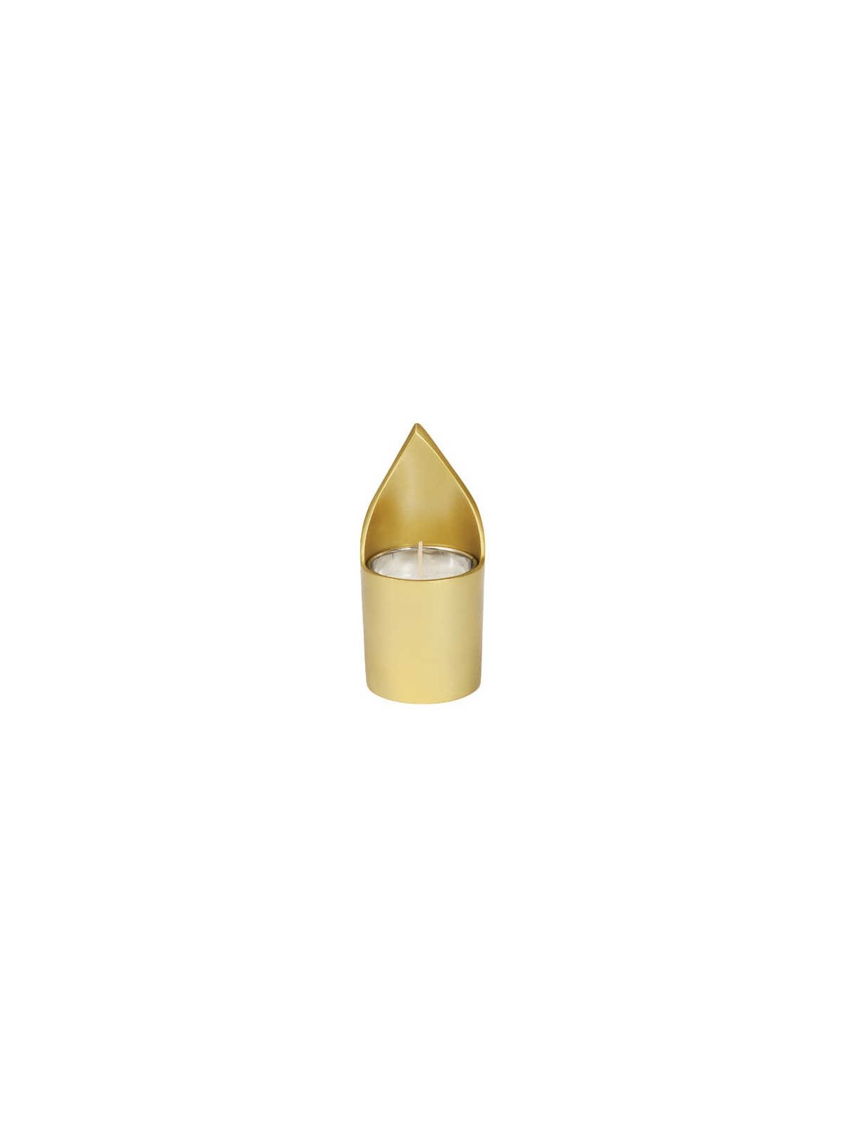 Gold Anodized Yahrtzeit Candle Holder By Yair Eman | Yahrzeit Candles