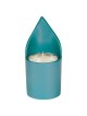Teal Anodized Yahrtzeit Candle Holder By Yair Eman | Yahrzeit Candles