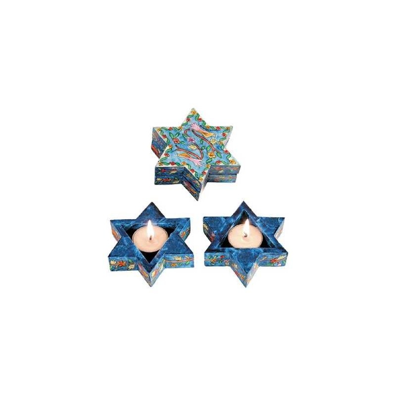 Birds Star of David Tealight Holders | Candle Holders | Judaica