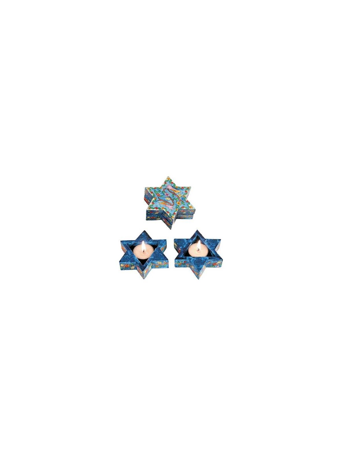 Birds Star of David Tealight Holders | Candle Holders | Judaica
