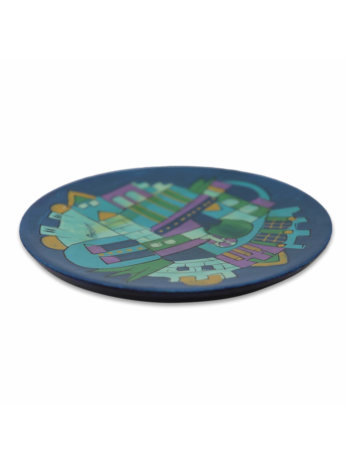 Blue Jerusalem Kiddush Cup | Kiddush Cups | Judaica