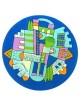 Blue Jerusalem Kiddush Cup | Kiddush Cups | Judaica
