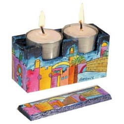 Jerusalem Travel Tealight Holder | Candle Holders | Judaica