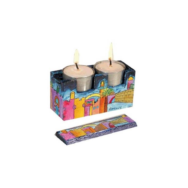 Jerusalem Travel Tealight Holder | Candle Holders | Judaica