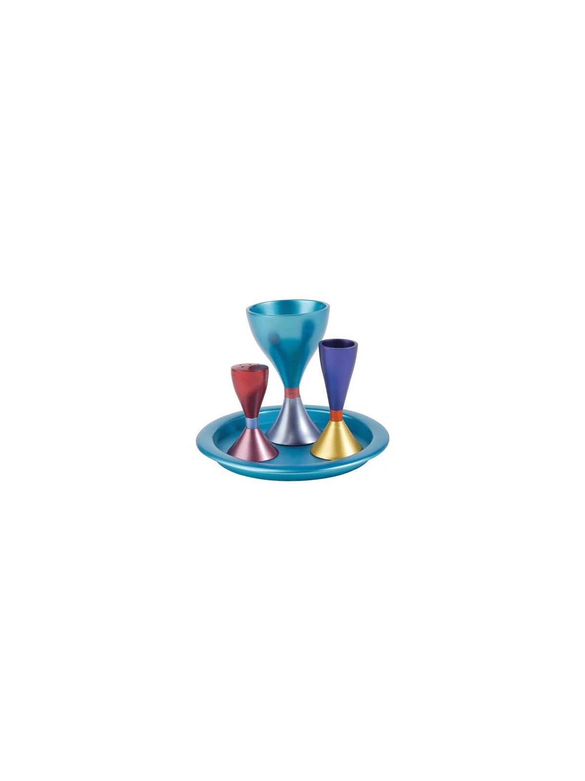 Color Block Anodized Havdalah Set | Havdalah Sets & Spice Boxes | Juda