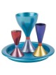 Color Block Anodized Havdalah Set | Havdalah Sets & Spice Boxes | Juda