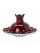 Red Aluminium Pomegranate Honey Dish By Yair Emanu | Rosh Hashanah | J