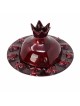 Red Aluminium Pomegranate Honey Dish By Yair Emanu | Rosh Hashanah | J