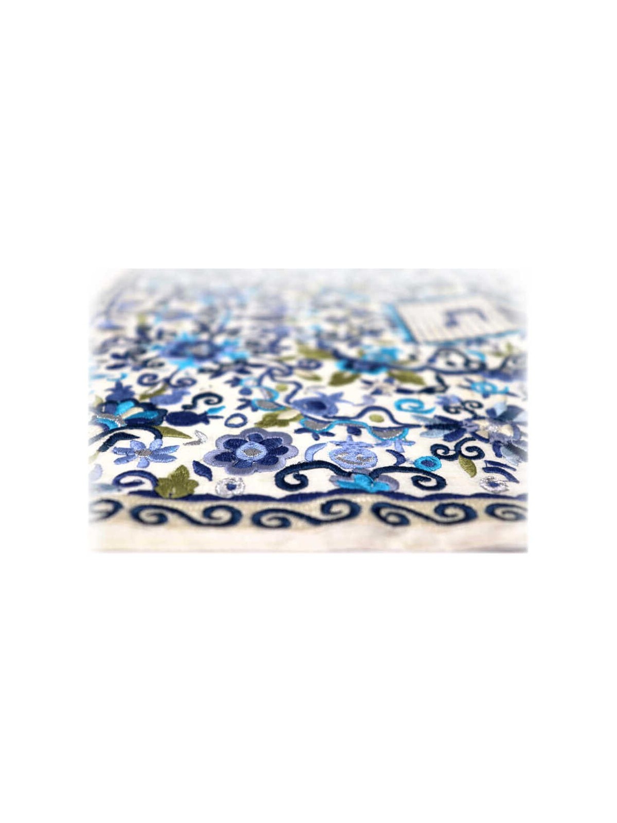 Oriental Blue Challah Cover | Challah Covers | Judaica