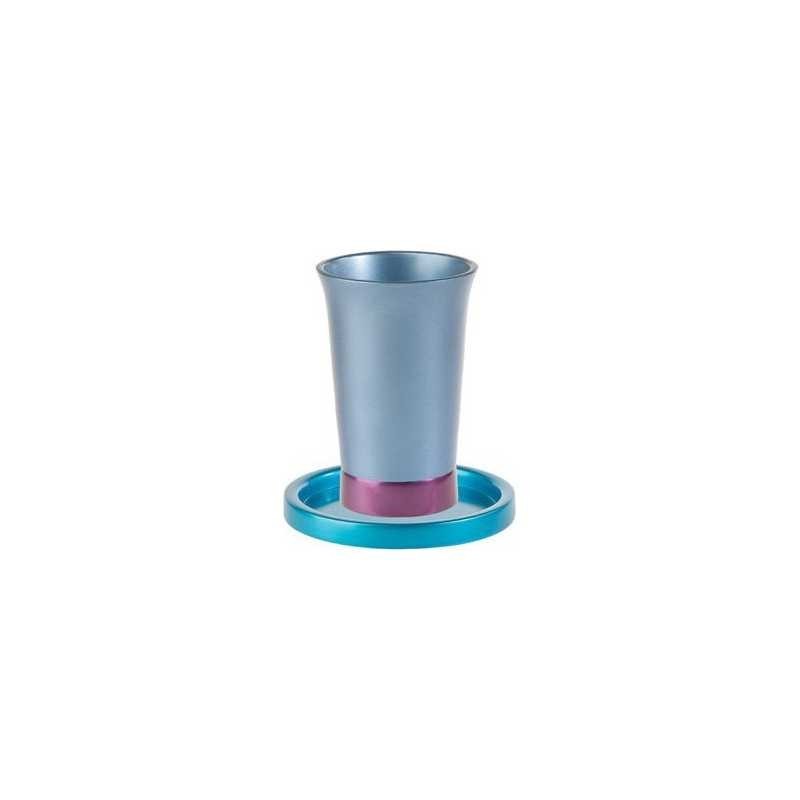 Anodized Geometric Kiddush Cup | Kiddush Cups | Judaica