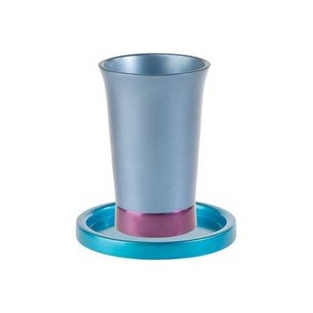 Anodized Geometric Kiddush Cup | Kiddush Cups | Judaica