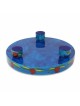 Blue Pomegranate Honey Dish By Yair Emanuel | Rosh Hashanah | Judaica